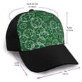 thumbnail image 2 of Naloa Soccer Adult adjustable Print Baseball Hat, Patchwork curved brim baseball capfor Men and Women, One Size, 2 of 5