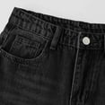 thumbnail image 3 of WMTBSRSW Teen Girls Wide Leg Jeans Cute High Waisted Baggy Denim Pants with Pockets Y2K Boyfriend Skater Streetwear Kids Clothes Black 14-15 Years, 3 of 6