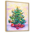 thumbnail image 2 of Designart Beautiful Christmas Tree Art Traditional Floating Frame Wall Art, 2 of 4