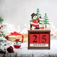 thumbnail image 5 of Hwkond Advent Calendar 2024 Christmas Decorations Wooden Calendar Ornaments Christmas Gifts Snowman Mini Desktop Desktop Table, 5 of 6