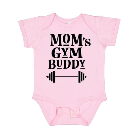 

Inktastic Mom s Gym Buddy Fitness Workout Gift Baby Boy or Baby Girl Bodysuit