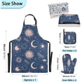 thumbnail image 4 of Nation Retro Mothers day Kitchen Apron,Oven Mitt,Pot Holder,Towel,Birthday Gifts Set for Mom Wife Grandma, 4 of 6