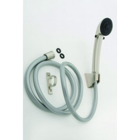 Empire Brass Shower Head X-APS60-N Multi-Purpose; 60 Inch Length Hose; Nickel Plated; Vinyl Hose; With Hose And Head With Bracket