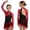 Burgundy, variant on Girls Figure Ice Skating Dress Rhinestone Rhythmic Gymnastics Skirted Leotard for Dance Competition Blue 6