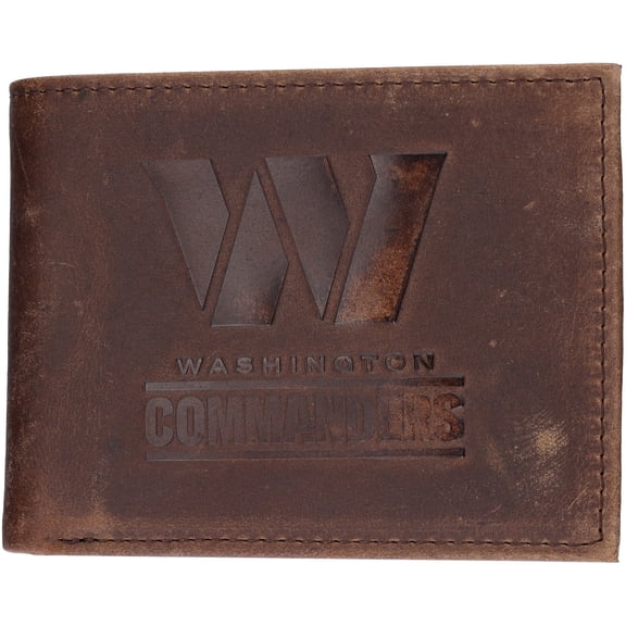 Evergreen Washington Commanders Crazy Horse Collection Bi-Fold Wallet