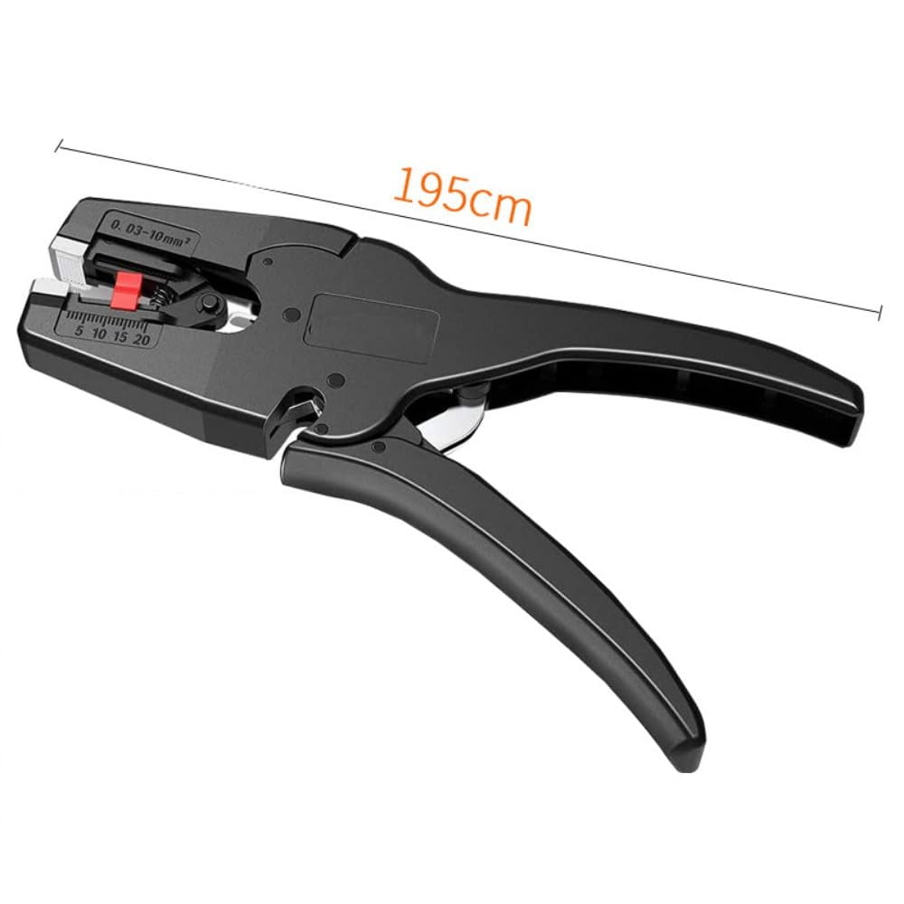 Wire Stripper Tool Electrical Wire Stripper With Blade Plastic Pliers Length Limiter Shockproof Fiberglass Wire Strippers For Copper And Aluminum Wires