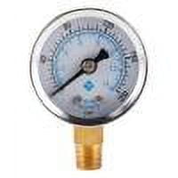 Indicador de presión de aire de esfera de 40 mm Radial 1/8in NPT 0-200PSI para líquido de combustible de agua de aire