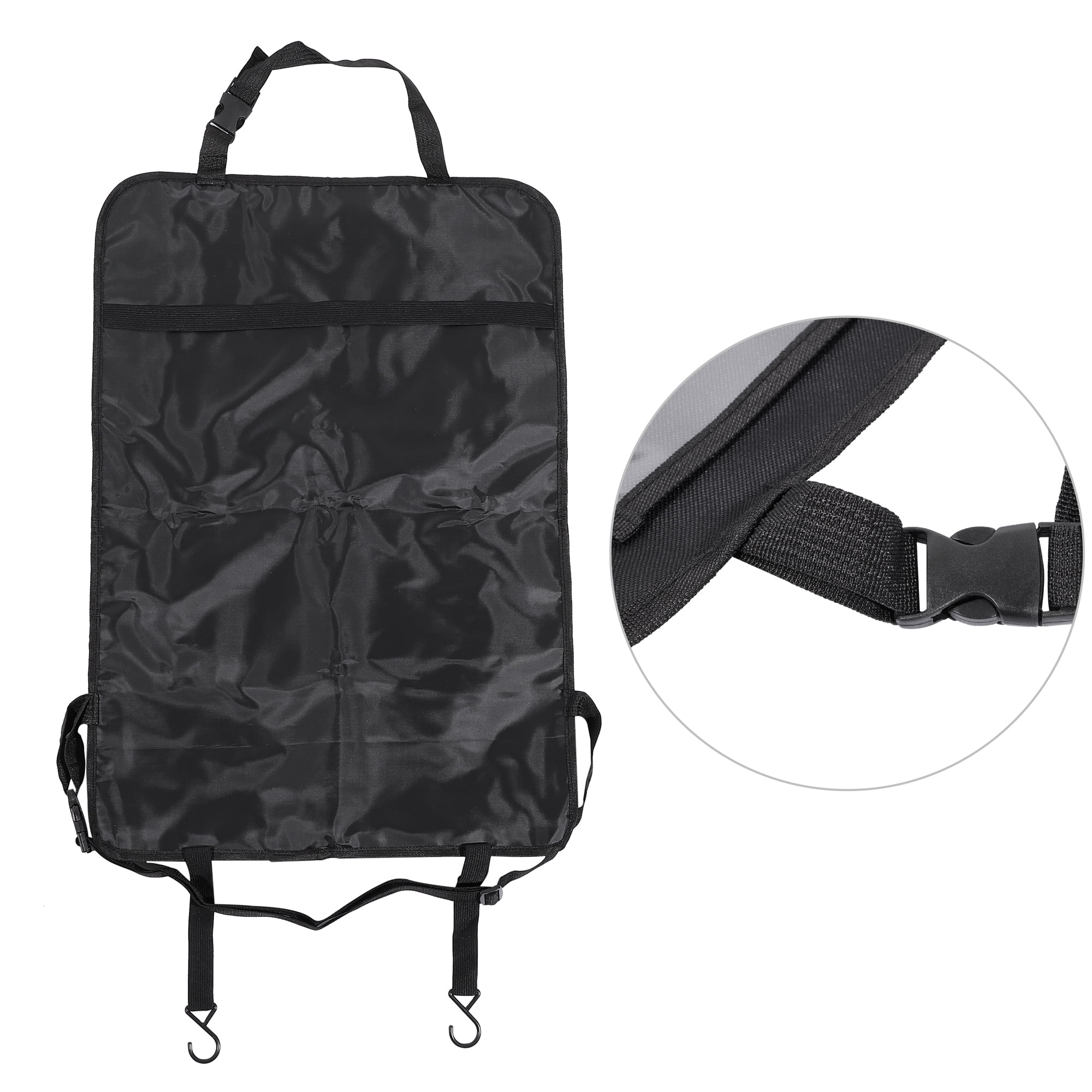 Unique Bargains Car Back Seat Organizer with Touch Screen Holder and 7 Pockets 2pcs Gray