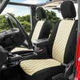 thumbnail image 2 of For 2020-2024 Jeep Gladiator FH Group Neoprene Waterproof Custom Fit Car Seat Covers - Front Set Beige, 2 of 5