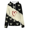 thumbnail image 4 of Bjutir Valentines Day Women Tops 2024 Fashion Sweatshirt Printed Round Neck Long Sleeved Casual Hoodie, 4 of 5