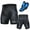 Blue, variant on Riousery Men's 3D Thickened Padded Bicycle Cycling Shorts Anti-Slip Leg Grips Breathable Bike Underwear, Black (L)