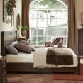 thumbnail image 4 of SinCiDo Queen Size Bed Frame with Wingback, Wooden Headboard and Slats, 4 of 8