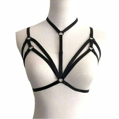 

Bra Bra Out Women Alluring Harness Bustier Hollow Bra Strappy Elastic Cage