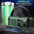 thumbnail image 4 of 10000mAh Emergency Radio Solar Hand Crank, NOAA AM FM Weather Radio with Phone Charger, Portable SOS Alarm, Flashlight & Reading Lamp for Hurricane, 4 of 9