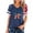 05Dark Blue, variant on Toome Women's American Flag V-Neck T-Shirt, 4th of July Independence Day Patriotic Graphic Tee, Soft Short Sleeve Casual Summer Tops, S-3XL