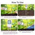 thumbnail image 5 of Afoxsos 3-in-1 Soil Tester LCD Screen Soil Thermometer PH Temperature Humidity Meter Flower Plant Potted Planting Soil Tester, 5 of 6