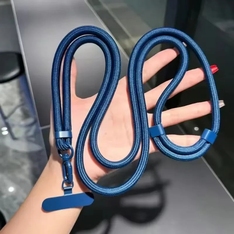 Universal Adjustable Crossbody Phone Lanyard Long Necklace Phone Hanging Rope with Clip Anti-Lost Durable Sturdy Cell Phone Strap