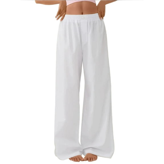 High Waist Relaxed Fit Lounge Bottoms