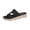 Black, variant on HTHLVMD Strap Sandals for Women, Dressy Flat Sandals for Women, Braided Sandals for Women, Summer Shoes, Women's Cross Strap Platform Slide Sandals - Breathable Cushioned Summer Shoes, Beige 5