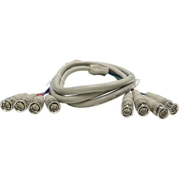 6FT Premium 4 BNC Component RGBS RGB Sync Video Cable