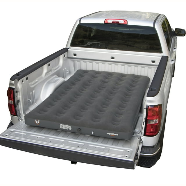 Rightline Gear Truck Bed Air Mattress 110M10 Full-Size; 12 Volt Air Pump; PVC; Gray; With Air Pump/Patch Kit/Stuff Rack/Set Up Guide
