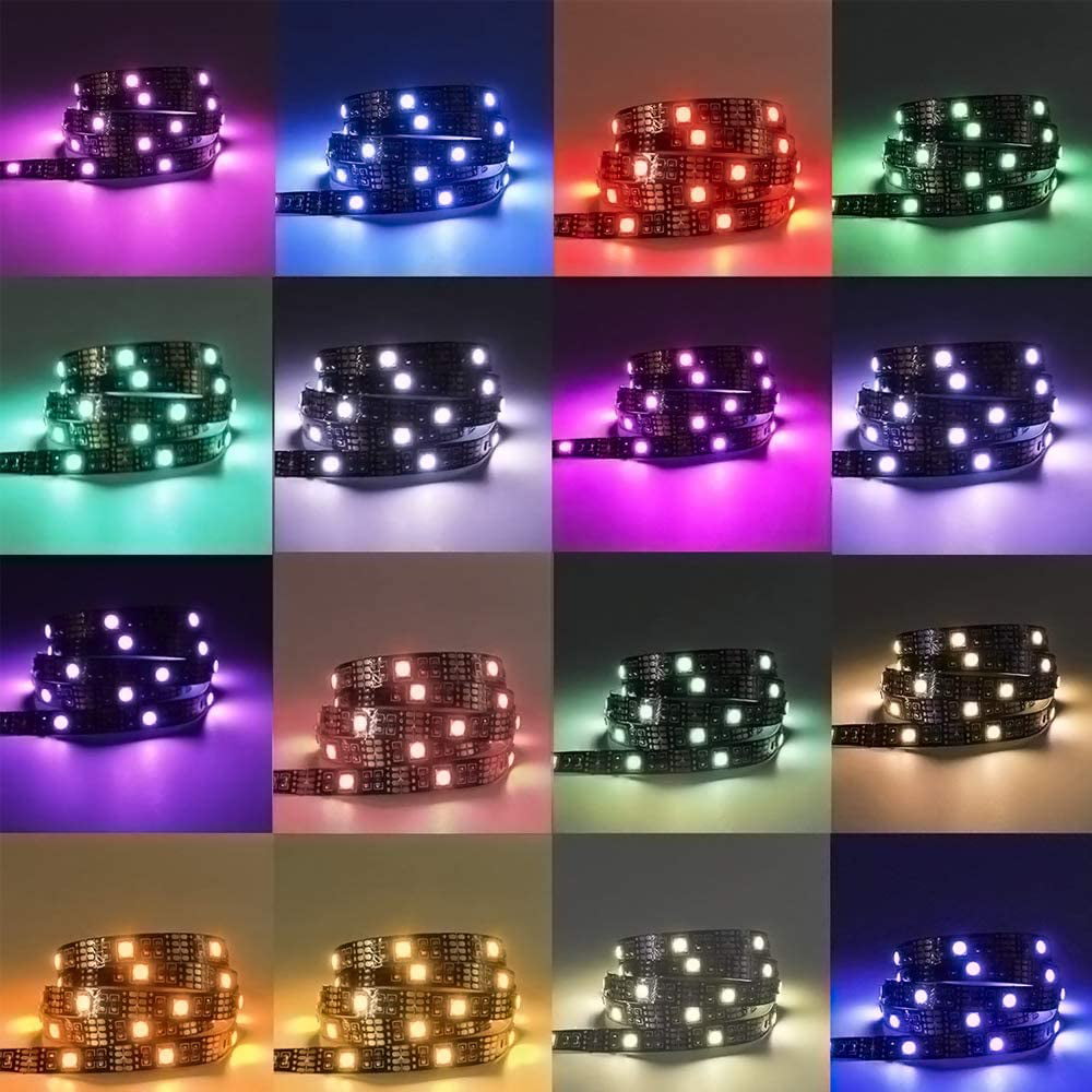 Pre-soldered 4pcs x 50cm Strips Mood Lights with RF Remote USB Bias Lighting with Multi Colors for 40 to 60 Inch TV HDTV PC Monitor WOWLED 2M LED TV Backlight LED Light Strip 