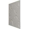 thumbnail image 4 of 19 5/8"W x 19 5/8"H Versailles EnduraWall Decorative 3D Wall Panel, Textured Metallic Silver (Covers 2.67 Sq. Ft.), 4 of 6