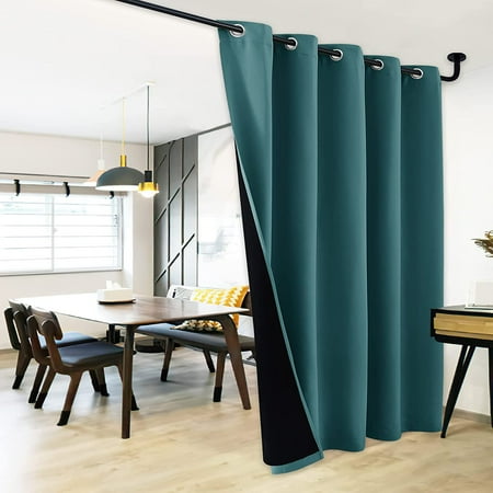 Zmleve 100 Blackout Patio Sliding Door Curtain Wide Lined D Keep Warm Dry Glass Panel For Night Shift Sea Teal 1 70 Inches X 95 Long Canada Blackout Patio Sliding Door Curtain, 70 Inch Sliding Patio Door