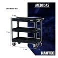 thumbnail image 2 of Carro de Servicio Multiusos Reforzado HANTEC móvil 3 charolas Hantec Herramienta Automotriz, 2 of 9