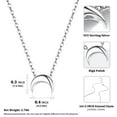 thumbnail image 5 of ChicSilver Moon Necklaces for Women 925 Sterling Silver Pendant Necklace Dainty Jewelry Gift for Valentines Day, 5 of 7