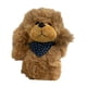 thumbnail image 5 of Funda de cabeza de conductor de perro de peluche, adorable, universal, regalo para golfistas, novedoso, antiarañazos Café, 5 of 9