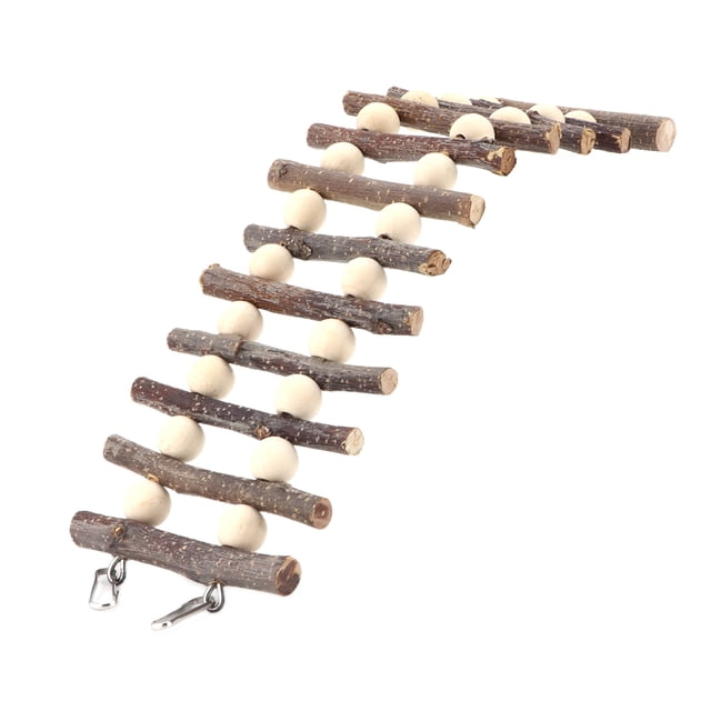 Puente De Escalera De Madera, Escalera De Escalada Para Hámster Flexible, Divertida Y Segura Para Mascotas Pequeñas