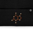 thumbnail image 2 of Dalix Chocolate Molecule Beanie Cap Dalix Chocolate Molecule Embroidered Beanie Hat Knit Cozy Cap Cold Weather Mens in Black, 2 of 5