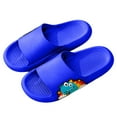 thumbnail image 4 of adviicd Kids Slippers Summer Toddler Little Kids Slides Sandals Girls Boys Cloud Slides Quick Dry Beach Slides Pool Shower Flip Flops Slippers Cute Cartoon Summer Outdoor Shoes (Blue,12), 4 of 8
