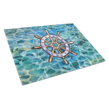 

Caroline s Treasures Steering Wheel Helm Glass Cutting Board Large