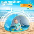 thumbnail image 3 of Monobeach Baby Beach Tent Pop Up Portable Shade Pool Protección UV Refugio solar para bebés, 3 of 5