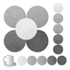 thumbnail image 2 of 10 pzs Posavasos Para Cafe Mesa Tejido A Mano Belug, ris solido, 2 of 5