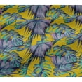 thumbnail image 5 of oneOone Viscose Jersey Yellow Fabric Neem Leaves Fabric For Sewing Printed Craft Fabric By The Yard 60 Inch Wide, 5 of 5