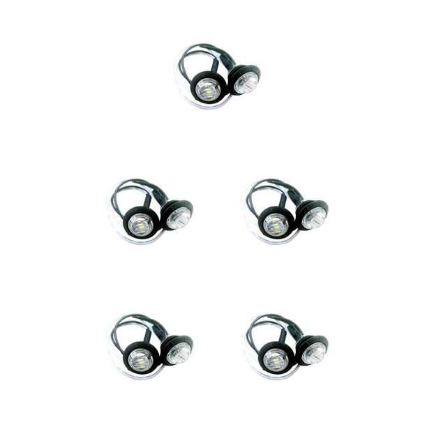 Kenally 4 Uds. De luces LED para remolque, ojales de goma de 3/4 pulgadas, luz lateral de camión profesional de durabilidad sólida para camión, barco, Type2 NO2 Kenally CBP211316