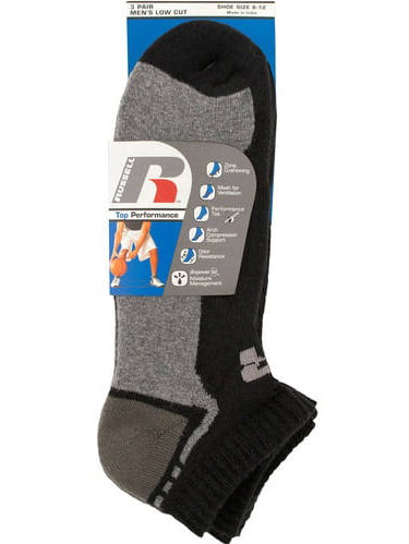 Russell Men's Low Cut socks - Walmart.com