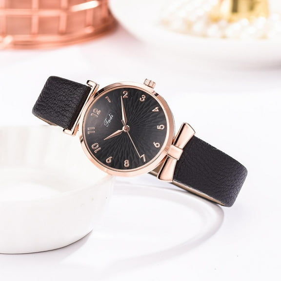 PPgejGEK Watches for Women Women Watches Bracelet Set Flowers Ladies Bracelet Watch Casual Leather Quartz up to 30% off