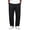 Black, variant on Mens Patch Pocket Pants Sevevn Elastic Waist Front Patch Pockets Side Pockets Rolled Cuff Straight Leg Cotton Woven Trousers for Casual Work Daily Wear