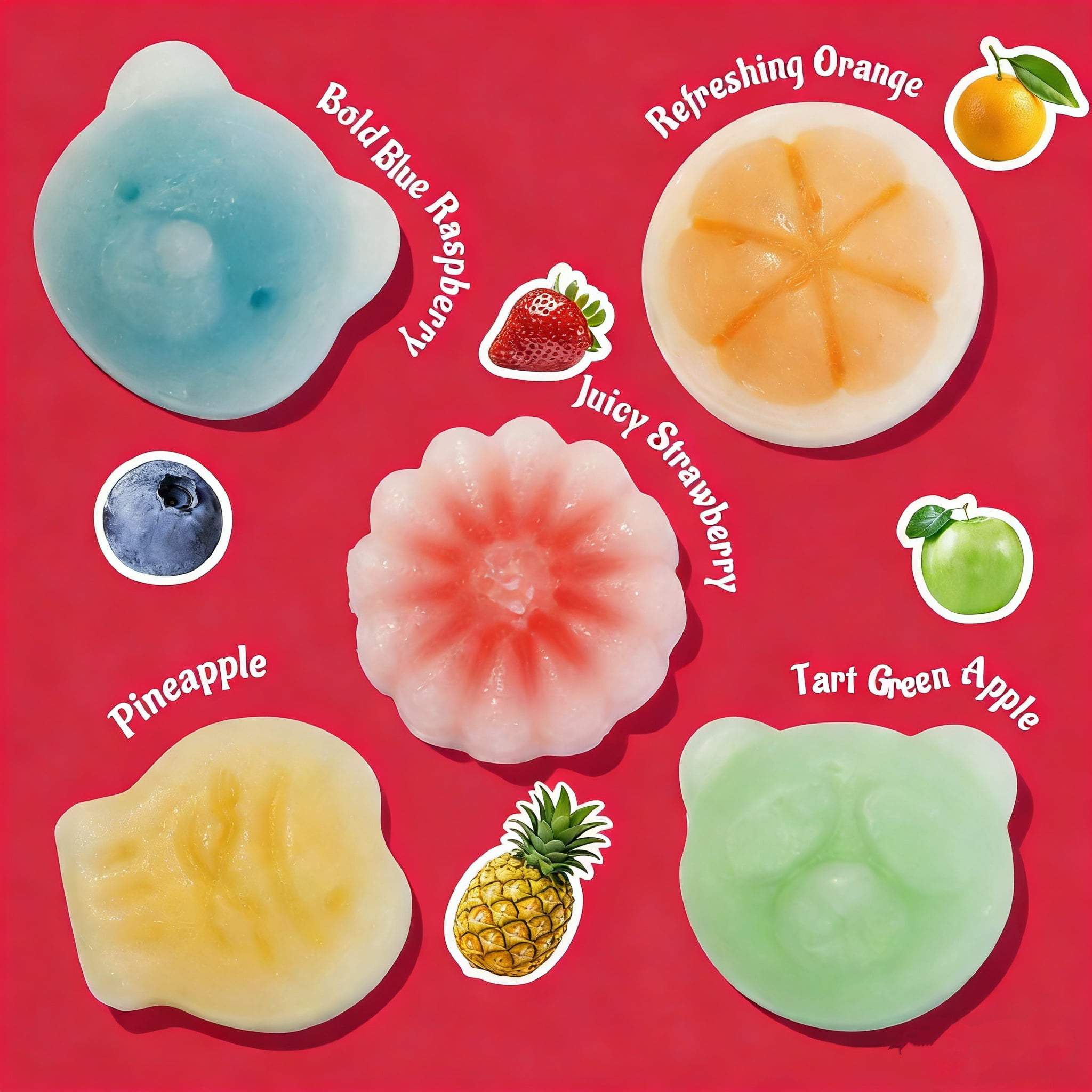 GummyGlow Fruity Wax Candy, 55-65 Pieces Chewy Candies, Wax Bottles Fun Nostalgic Candy Drink 0.75 bl