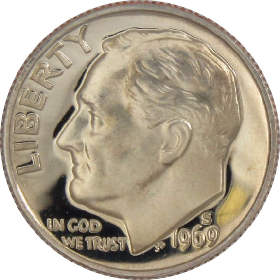 1969 S Roosevelt Dime Choice Proof 10c US Coin Collectible