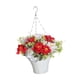 thumbnail image 4 of Flores artificiales colgantes en cesta, arreglo floral, planta artificial, colgante falso Estilo B, 4 of 9