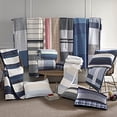 thumbnail image 4 of Nautica | Adleson Collection | 100% Cotton Reversible and Light-Weight Quilt Bedspread, Pre-Washed for Extra Comfort, Easy Care Machine Washable, Full/Queen, Blue/Grey, 4 of 6