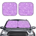 thumbnail image 2 of Vsdgher Lilac Glittering Print Car Windshield Sun Shade, Reflective Sunshade Window Sunshade Sun Visor Protector Fit for Cars,Trucks,SUVs-Large, 2 of 6