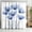 Blue Flowers, variant on ARTSLION Shower Curtain Navy Blue Geometric Water Repellent Shower Curtain Set, With Hooks,Machine Washable, Modern Decorative Polyester Cloth Shower Curtains For Bathroom,72X72,Blue Flowers