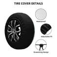 thumbnail image 2 of Rateoe Lemon Ice Cream Pattern Tire Cover Wheel Protectors Weatherproof Wheel Covers Universal Fit for Trailer Rv SUV Truck Camper Travel Trailers Accessories-17 inch, 2 of 6