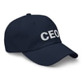 thumbnail image 2 of Ceo, Chief Executive Officer, Dad Hat, Top Executive, Embroidered Dad Hat, Upper Management, Corporate Leader, CEO Gift, Business Leader (Navy), 2 of 3